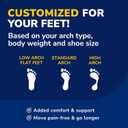 Dr. Scholls Custom Fit Orthotics 3/4 Length Arch Support Shoe Inserts - Plantar Fasciitis Relief Insoles for Men and Women, Immediate All-Day Total Lower Body Pain Relief, FSA HSA Eligible, CF340
