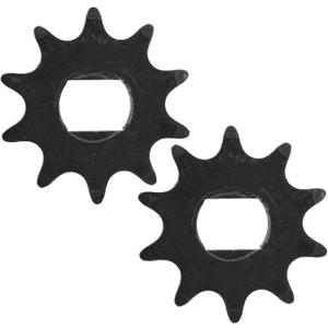 Keenso 10T Sprocket,Motor Sprocket,420 Model 2Pcs 10 Teeth Steel Motor Chain Sprocket,12x17mm Inner Hole Middle Motor Accessories Electric Scooter Electric Scooter