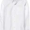 The Children's Place Boys' Long Sleeve Oxford Button Down Shirt (White) XL