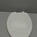 Elongated Toilet Seat, 18.5 Soft/Slow Close Oval (Oblong) Toilet Seat for Elongated Toilets, No-Slam Quiet-Close Lid, Easy-to-Install & Clean, Durable Never-Loosen White Plastic Seat