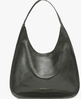 NEWBELLA Hobo Purse, PU Leather Shoulder Bag, Tote Handbag for Work and Travel (Green)