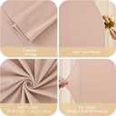 Arch Backdrop Cover Set of 3 Cream Champagne Nude Wedding Arch Covers Spandex Backdrop Stand Cover for Birthday Party Ceremony Bridal Baby Shower Banquet Decoration 4FT 5FT 6FT