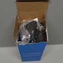 Carodi Latest Nappa Leather car Steering Wheel Cover, Stylish Non-Slip Leather car Interior 15 inches Universal (D-Shape,Black)