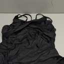 Daci Tankini Swim Tops for Women - Tummy Control Bathing Suit Swimwear Top Only V Neck No Bottom (Large, Black)