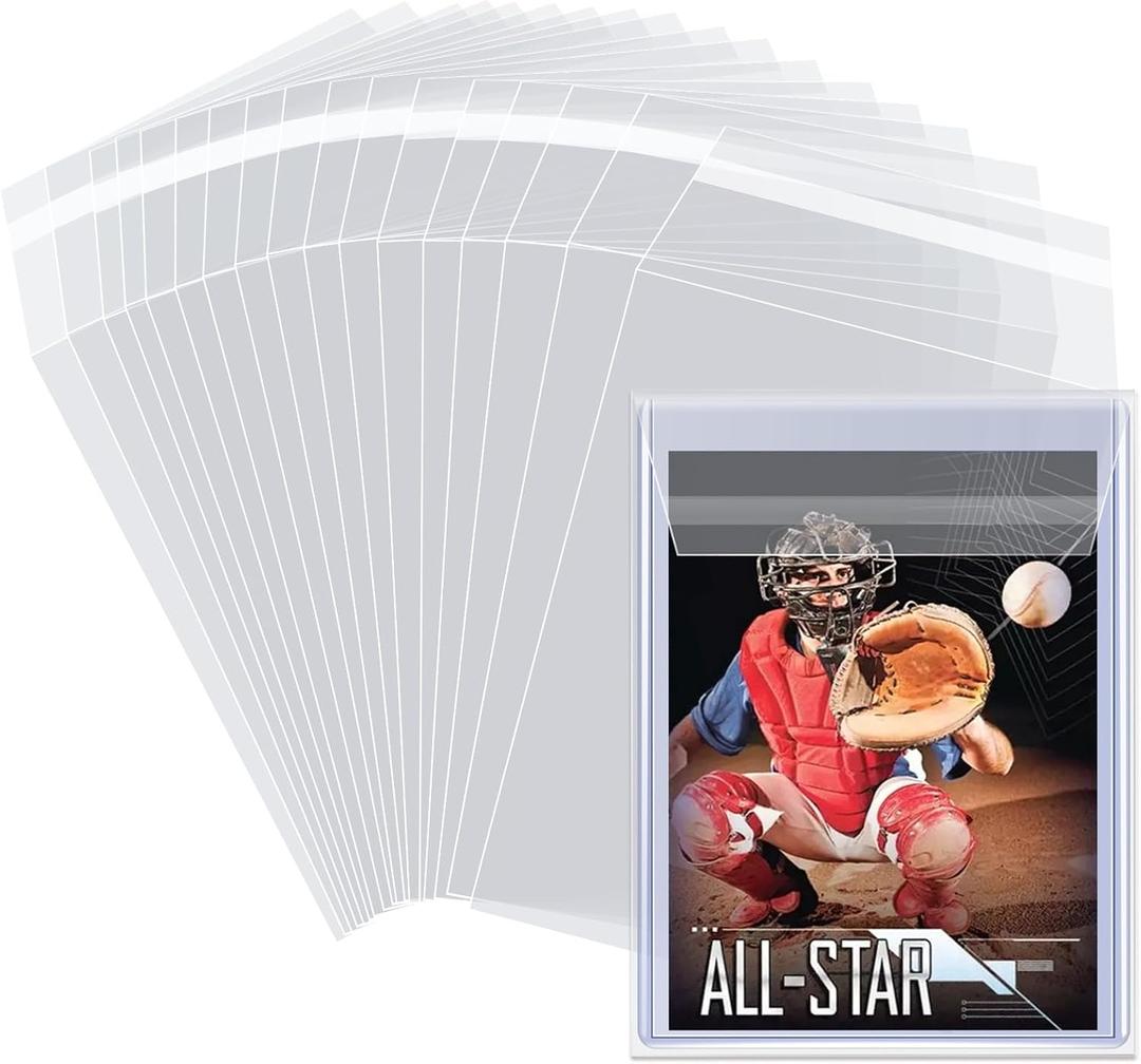 Top Loader Sleeves 100 Pack, Penny Sleeves for Top Loaders Trading Card Ultra Protection for Pro Collector (100Pack)