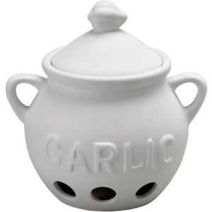 Fantes Garlic Keeper, Unglazed Earthenware Ceramic, The Italian Market Original since 1906