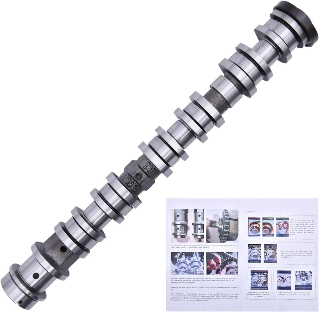 5047913AD Right Side Intake Camshaft Compatible with Dodge Durango J-eep Wrangler Grand Cherokee Gladiator Ram ProMaster 1500/2500/3500 C-hrysler Pacifica Voyager 16-24 3.6L 5047913AA 5047913AB