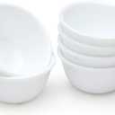 Corelle ES Winter Frost White Glass Microwave Katori 6 Pcs Set Combo Gift Item