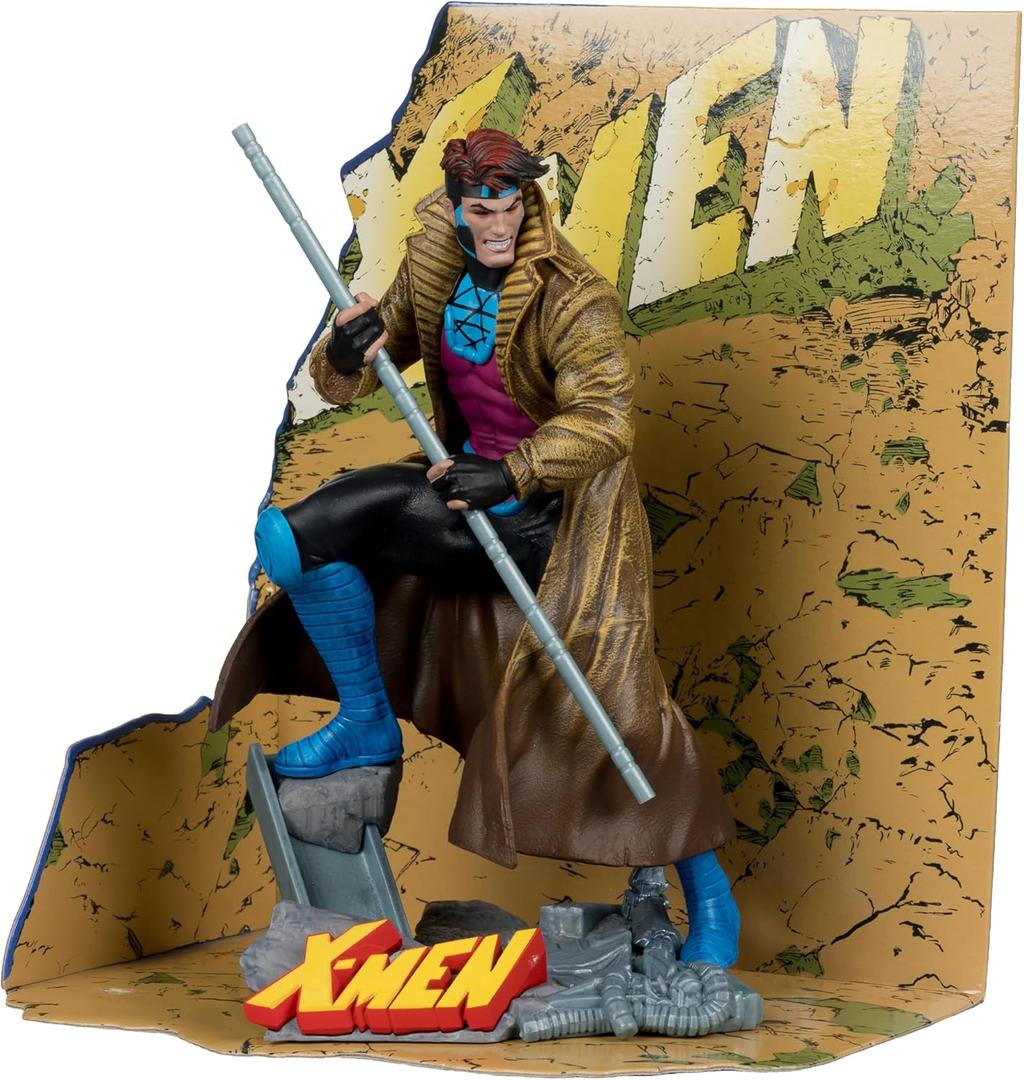 McFarlane Toys- Marvel Gambit 1:10th Scale Collectible with Scene (X-Men #1)