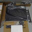 VIVO Clamp-on 30 x 12 inch Foldable Desk Extender, Wrist Support Arm Rest, Office Keyboard Tray, Side Table Extension Attachment, Black, DESK-EXT30