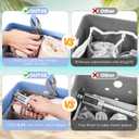 OUTXE Beach Bag Organizer Compatible with X Large Bogg Bag Accessories Inserts, Lightweight Mesh Insert Divider Pouch for Original XL Bogg Bags, Beach Tote Bags Insert for Organizing