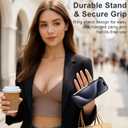 Tnarru Designed for iPhone 15 Pro Max Case with Stand [Magnetic Ring Holder Kickstand] Soft TPU Bumper Non-Yellowing Anti-Scratch Lightweight Slim for iPhone 15 Pro Max Case Black and Clear