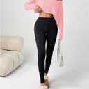 Women's Asymmetrical Off Shoulder Crop Tops Long Sleeve Ribbed Knit Lettuce Trim T Shirts (Pink, M)