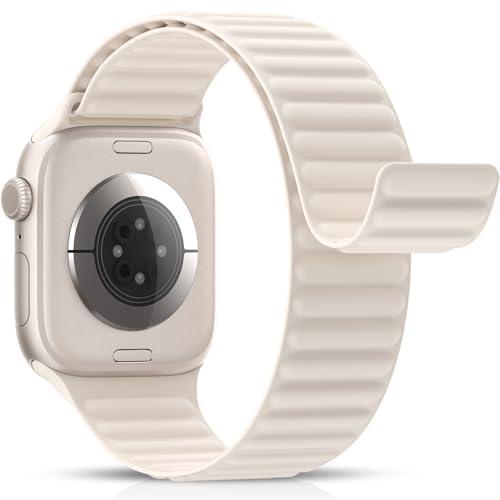 Patented Magnetic Silicone Sport Band for Apple Watch Series 11-1/SE/Ultra
