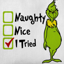 50 Pack Christmas Cocktail Beverage Napkins 5 * 5'' Christmas Naughty Nice I Tired Decor Luncheon Napkins For A Birthday Holiday, Wedding, Cocktail Party