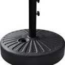 EliteShade Umbrella Base Water Filled Stand Market Patio Outdoor Heavy Duty Umbrella Holder (Black)