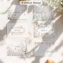 3 x VJQ 24 Floral Thank You Cards with Envelopes, Wildflower Thank You Notes with Envelopes, Assorted Blank Appreciation Cards for Teacher Baby Shower, Bridal Shower, Wedding