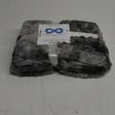 Everlasting Comfort Soft & Comfortable Gray Faux Fur Throw Blanket for Couch - (50"x65") Minky & Fluffy Fall Blankets & Throws, Plush Fuzzy Cover for Bed, Sofa & Living Room - Cozy Home Decor