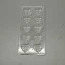 Polycarbonate Chocolate Mold DIY Candy Mould Clear Hard Plastic Bakeware Pastry Tools (19361)