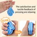 2PCS - Fidget Keychain, 67 Keychain, 67 Toy, 3D Printed Sensory Clicker Keychain Fidget Clicker Toys for Adults, Boost Focus & Calm Anxiety at Work, Travel – Ideal Stress-Relief Gift