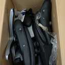 Serta Bryce Executive Office Chair, Ergonomic Computer DeskChairs with Patented AIR Lumbar Support, Comfy Body Pillows, Height Adjustable, Swivel Base with Wheels, Bonded Leather, Black