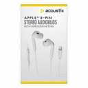 Acoustix Apple 8-pin Stereo Audiobuds With In-Line Microphone And Remote White