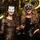 2 x DFLU Cat Therian Mask Kit with Fur and Eye Mesh, Blank DIY Therian Gear Stuff Masks Base to Paint