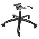 Frassie 28 Inch Office Gaming Chair Metal Base Set Replacement Part, Wide Chair Legs with Bottom Plate Stand Cylinder, 2 Wheels with Brake