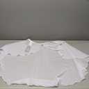 Ballet Wrap Skirt Chiffon Pull-on Elastic Waist Dance Skirt for Women Girls Ballet Dancewear (X-Large, White)