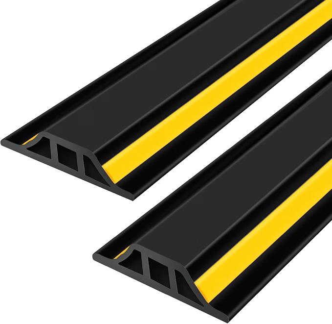 1.25"H Garage Door Threshold Seal, 2 Pcs, Total 8.3 FT with Adhesive Strips