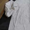 Cotton Long Sleeve Tee Shirt, Color: White, Size: X-Large