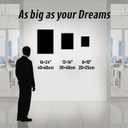 LMGOV Motivational Office Wall decor for Men, 12" x16" Success Wall Art for Bedroom, Black and White Canvas Painting for Bathroom, Positive Poster for Dorm, College, Gym