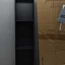 Shower Niche 8" X 36" Black, 3 Shelves Wall Niche Stainless Steel Recessed Shower Shelf for Bathroom Storage, No Tile Needed Over Mount Installation