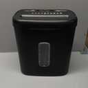 Amazon Basics 8-Sheet Cross Cut Paper Shredder and Credit Card Shredder - Black