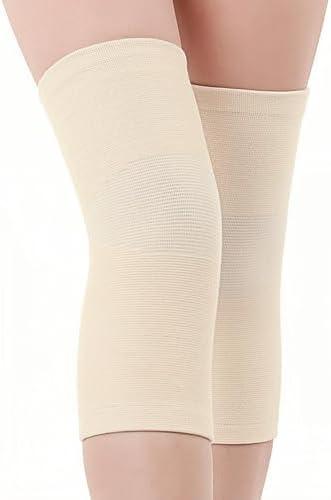 inflossom Bamboo Knee Sleeves, 2-Pack Knee Compression Sleeve Women Men Elastic Warm Slip-on Recovery Knee Brace for Arthritis Knee Pain XL