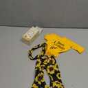 BABESIDE 3 Pcs Reborn Baby Doll Clothes Set for 17-22 Inch Babydolls, Sunflower Baby Dolls Clothes with Headband for Realistic Baby Doll Accessories