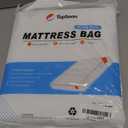 TopSoon Mattress Bag – Clear Plastic Mattress Disposal Bag – Moving & Storage Cover for Mattress or Box Spring – Heavy-Duty Mattress Moving Supplies (4mil, King/Queen 78" x 14" x 100")