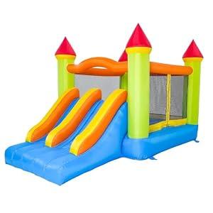 HAPYBOUCY Bounce House, Inflatable Bouncy Castle for Kids 3-10, Bouncy House with Big Slide & Blower, 13ft Lx8.2ft Wx8ft H, Jump House Outdoor Indoor Use, Nice Choice for Backyard Party&Birthday Gift