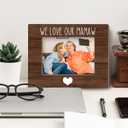 Mamaw Gifts Picture Frame 5x7, Grandma Grandmother Wooden Photo Frame for Desk Display, Gifts for Grandma Mothers Day from Grandkids, We Love Our Mamaw Picture Frames for Home Room Decor