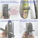 Gliding Patio Door Keyed Lock Assembly & Thumb Latch Compatible with Andersen Tribeca Style OEM Part #2573068, #2573078 & #2573609, 2-9/16" Hole Centers, Non-Handed, White Diecast