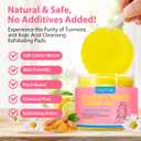 Turmeric Kojic Acid Cleansing Pads - Turmeric Facial Cleansing Pads For Acne Firming Skin - Remove Excess Keratin Clean Pores 50PCS