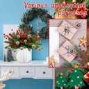 54 Pcs Christmas Norfolk Pine Branches with Pine Cones and Berry 11 Inch Real Touch Artificial Norfolk Pine Stems Faux DIY Greenery Pine Picks for Holiday Xmas Tree Garland Wreath Home Decoration