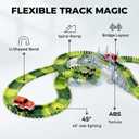 AUUGUU Dinosaur Toys - Create A Dino World with Flexible Race Track, Birthday Gift for Kids Ages 3+, Toys for 3 4 5 Year Old Boys
