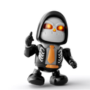 WWICILY Halloween Skeleton Dancing Robot Toy with Lights & Music, Battery Operated Animated Skull Toy for Kids, LightUp Walking Singing Robot Figure, Spooky Gift for Boys Girls Ages 3+