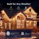 RGB Permanent Outdoor Lights, 500FT LED Eaves Lights with Smart App Remote Control, IP67 Waterproof, Music Sync, Timing Function for Christmas, Party, All Holiday Decorations