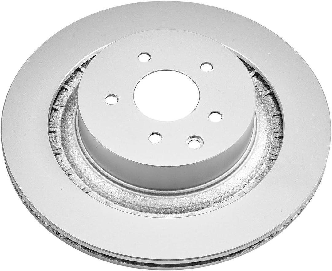 Power Stop JBR1341EVC rear Evolution Genuine Geomet Coated Brake Rotor For INFINITI G37 2008-2013, INFINITI Q60 2014-2016, Nissan 370Z 2009-2019, Nissan Z 2023-2024 [Model Specific]