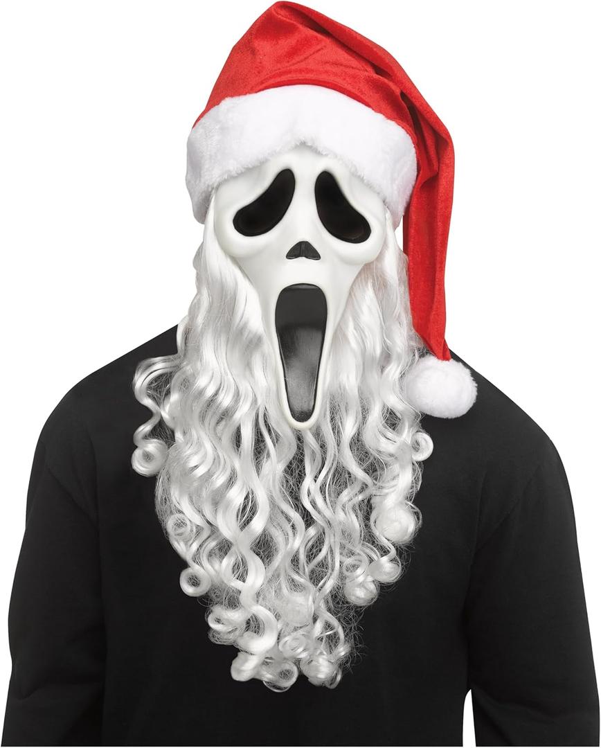 Fun World Ghost Face Santa Mask