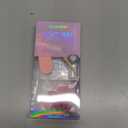 BTArtbox Press On Nails Short - Pink Cat Eye Almond Press On Nails with Glue for Women, Opaque Soft Gel Glue On Nails in 16 Sizes - 32 Stick On Nails Kit, Dreamy