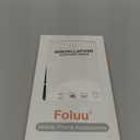 Foluu Leather Case for Samsung Galaxy Z Flip 7 with Front Built-in Screen Protector, PU Leather + Hard PC Shell Ultra Thin Slim Durable Protective Phone Cover for Galaxy Z Flip7 5G 2025 (Black)