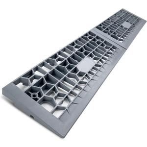 Modular Threshold Ramps for Doorways, 1" Rise Wheelchairs Ramps for Home Indoor, Solid Upgrade Material 3000 Lbs Load Capacity Door Ramps for Cars (2 PCS)